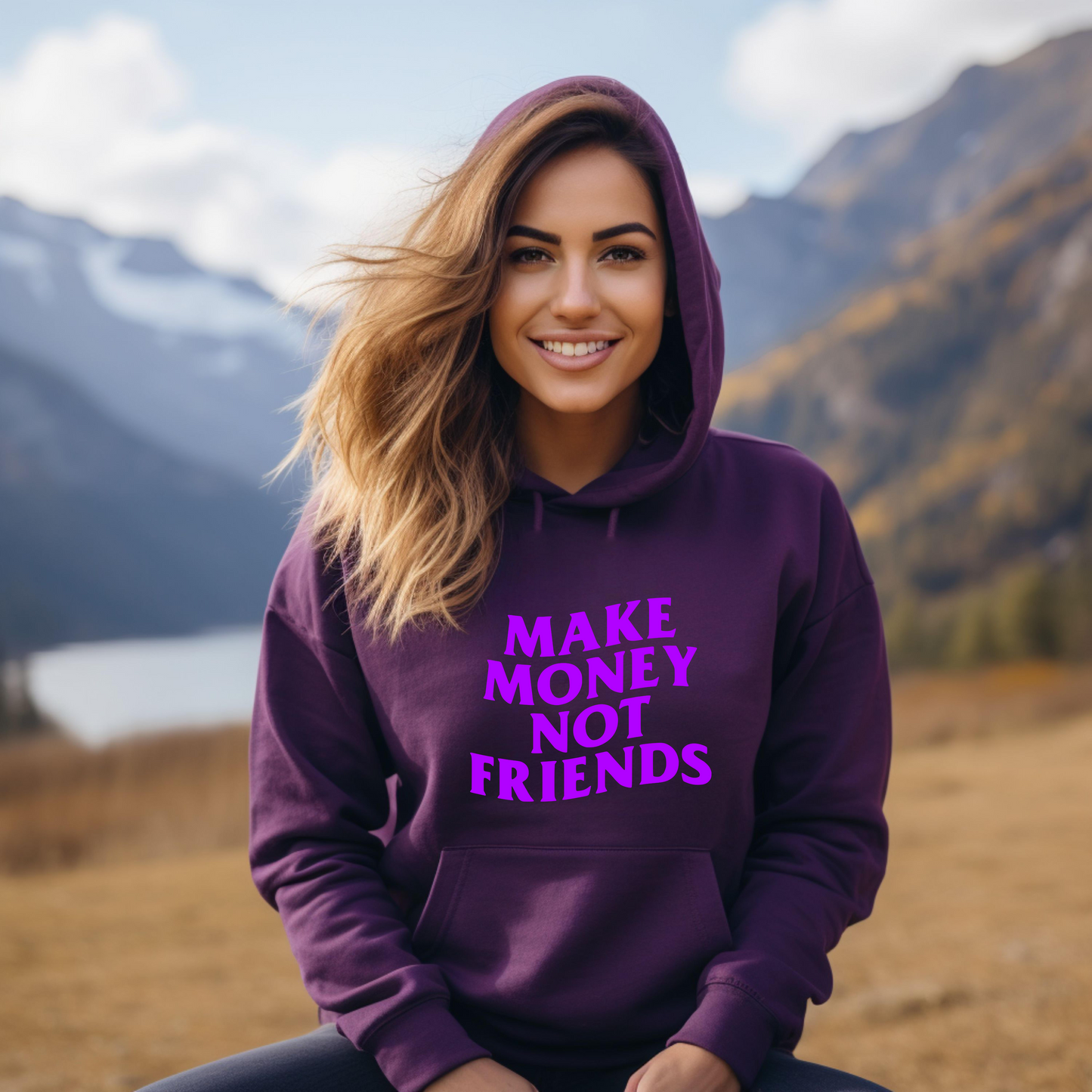 Unisex Hoodies Make money not friends